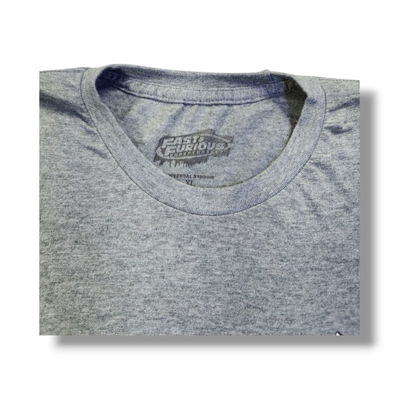 UNIVERSAL STUDIOS FAST & FURIOUS Family Forever Skulls Gray T-Shirt Men's XL - Picture 6 of 13